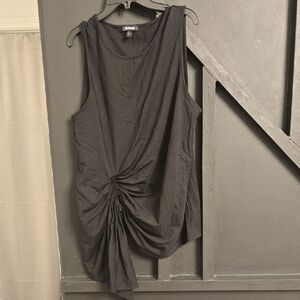 Express Black Ruched Tank Top